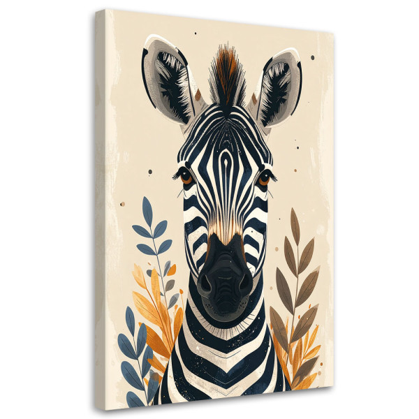 Obraz do pokoju dziecięcego nastolatka, Zebra zwierzęta safari afryka 60x90 997844
