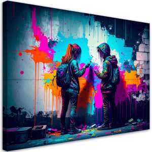Obraz do pokoju dziecka, Graffiti Sztuka Uliczna Street Art 120×80 780945 Obraz do pokoju dziecka, Graffiti Sztuka Uliczna Street Art 120×80 780945