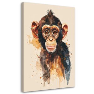 Obraz do pokoju dziecka nastolatka, Mała małpka zwierzęta 30×45 996161 Obraz do pokoju dziecka nastolatka, Mała małpka zwierzęta 30×45 996161