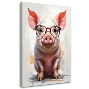 Obraz do pokoju nastolatka dziecka, Świnka 70×100 995862 Obraz do pokoju nastolatka dziecka, Świnka 70×100 995862