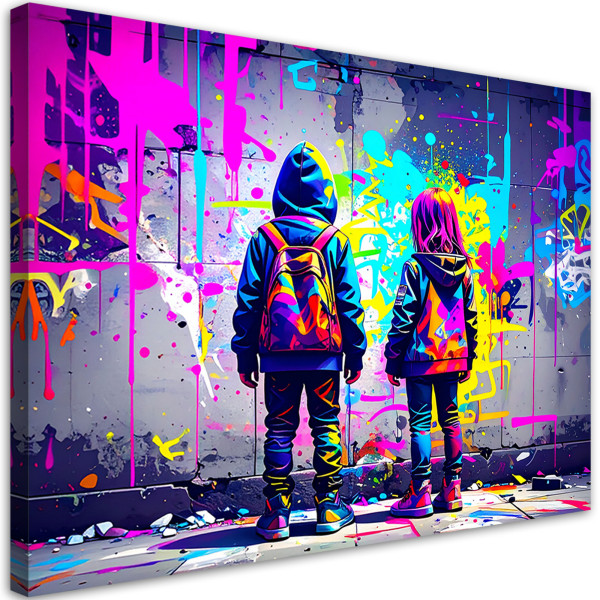 Obraz do pokoju nastolatka, Graffiti Sztuka Uliczna Street Art 45x30 890250