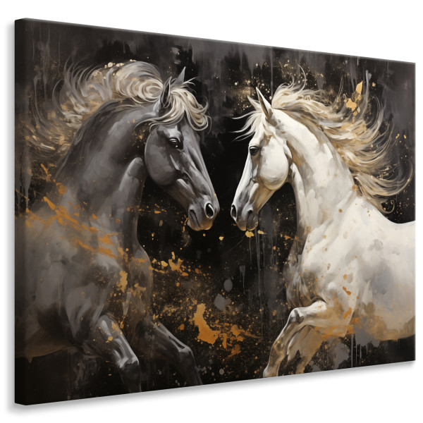 Obraz Do Salonu Abstrakcyjne Konie 3D 40x30cm 202064