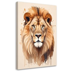 Obraz do salonu biura jadalni, Lew portret zwierzęta afrykańskie 40×60 998468 Obraz do salonu biura jadalni, Lew portret zwierzęta afrykańskie 40×60 998468