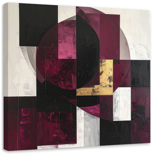 Obraz do salonu biura kuchni, Abstrakcja geometryczna 60x60 890005