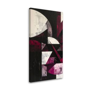 Obraz do salonu biura kuchni, Abstrakcyjne kształty burgundowy 50×100 882867 Obraz do salonu biura kuchni, Abstrakcyjne kształty burgundowy 50×100 882867