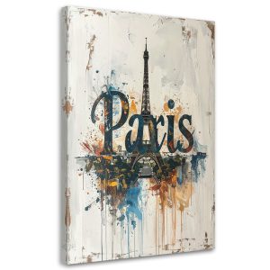 Obraz do salonu biura loftu hotelu, Napis Paryż Shabby Chic Vintage 20×30 886034 Obraz do salonu biura loftu hotelu, Napis Paryż Shabby Chic Vintage 20×30 886034