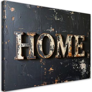 Obraz do salonu biura loftu, Napis Home Typografia imitacja farby 45×30 887198 Obraz do salonu biura loftu, Napis Home Typografia imitacja farby 45×30 887198