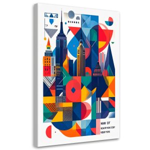 Obraz do salonu biura, Nowy Jork miasto w stylu Bauhaus 60×90 777508 Obraz do salonu biura, Nowy Jork miasto w stylu Bauhaus 60×90 777508