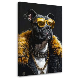 Obraz do salonu biura pokoju młodzieżowego, Pit Bull pies 70×100 998288 Obraz do salonu biura pokoju młodzieżowego, Pit Bull pies 70×100 998288