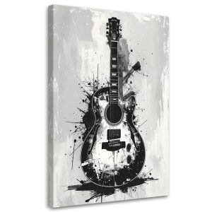 Obraz do salonu biura restauracji klubu muzycznego, Gitara 80×120 997411 Obraz do salonu biura restauracji klubu muzycznego, Gitara 80×120 997411