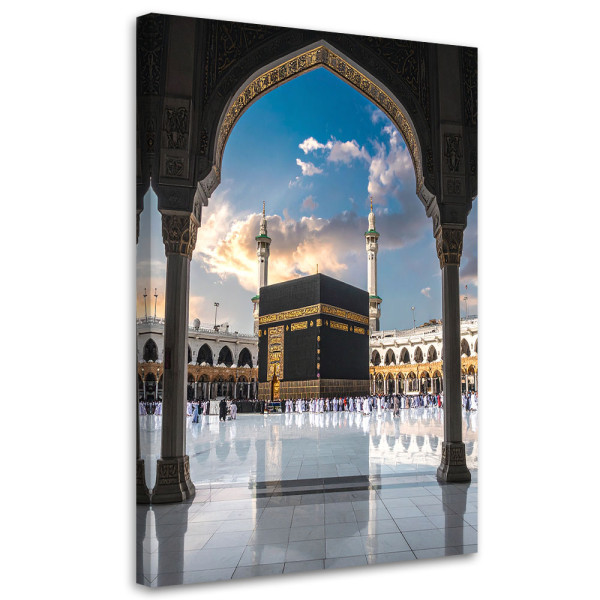 Obraz do salonu jadalni biura, Meczet Mekka Islamski krajobraz 60x90 995970