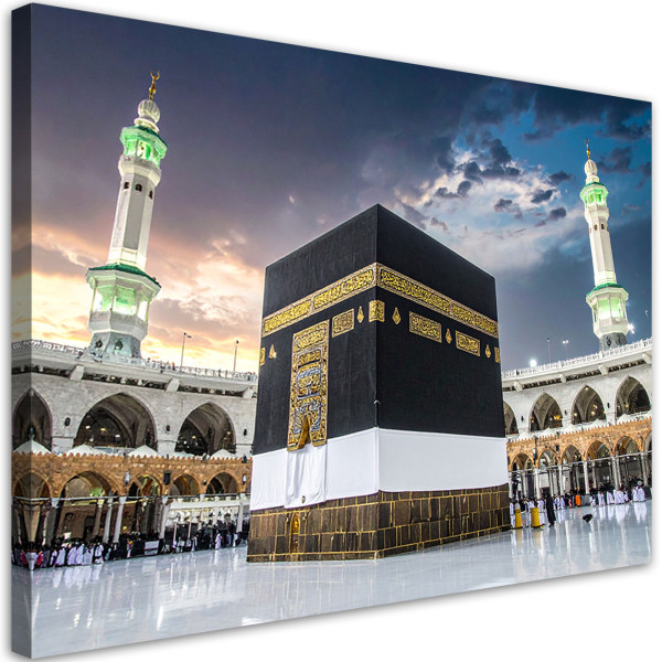 Obraz do salonu jadalni biura, Meczet Mekki Islamski krajobraz 100x70 995551