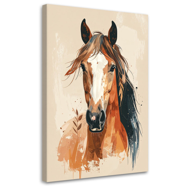 Obraz do salonu jadalni biura sypialni, Koń portret zwierzęta 60x90 998626