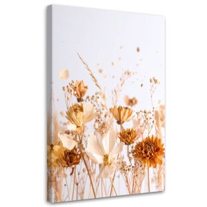 Obraz do salonu jadalni, Kwiaty polne w beżu natura 40×60 777766 Obraz do salonu jadalni, Kwiaty polne w beżu natura 40×60 777766