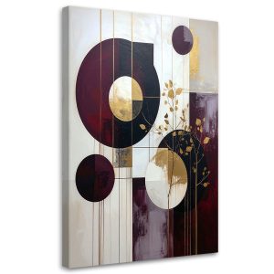 Obraz do salonu kuchni biura, Bordowa abstrakcja geometryczna 30×45 998419 Obraz do salonu kuchni biura, Bordowa abstrakcja geometryczna 30×45 998419