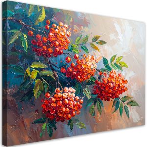 Obraz do salonu kuchni, Jarzębina Rośliny Natura jak malowany 90×60 780574 Obraz do salonu kuchni, Jarzębina Rośliny Natura jak malowany 90×60 780574