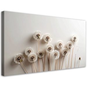 Obraz do salonu kuchni pokoju, Dmuchawce rośliny boho beżowy 120×60 775809 Obraz do salonu kuchni pokoju, Dmuchawce rośliny boho beżowy 120×60 775809