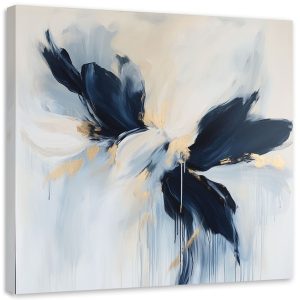 Obraz do salonu, Nowoczesna Abstrakcja niebieski złoty 20×20 890129 Obraz do salonu, Nowoczesna Abstrakcja niebieski złoty 20×20 890129