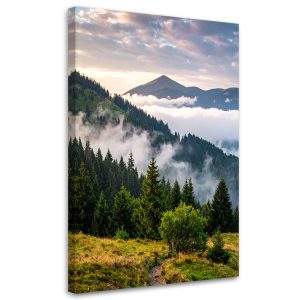 Obraz do salonu, Pejzaż górski Las Drzewa 80×120 885304 Obraz do salonu, Pejzaż górski Las Drzewa 80×120 885304