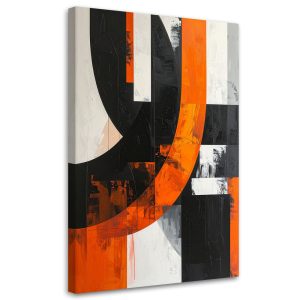 Obraz do salonu pokoju biura, Abstrakcja kształty czarno 60×90 887263 Obraz do salonu pokoju biura, Abstrakcja kształty czarno 60×90 887263