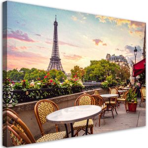 Obraz do salonu restauracji jadalni biura hotelu,Paryż kawiarenki 120×80 996941 Obraz do salonu restauracji jadalni biura hotelu,Paryż kawiarenki 120×80 996941