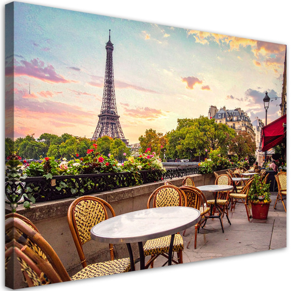 Obraz do salonu restauracji jadalni biura hotelu,Paryż kawiarenki 30x20 996698