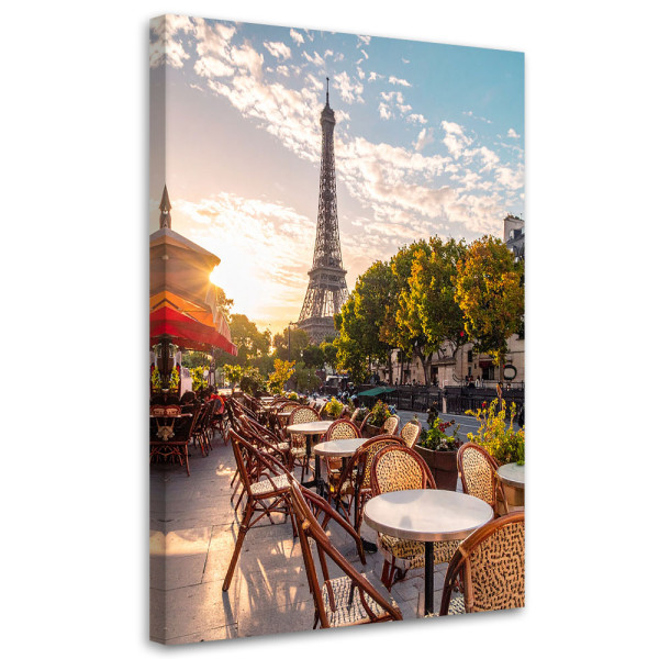 Obraz do salonu restauracji jadalni biura hotelu,Paryż kawiarenki 40x60 998268