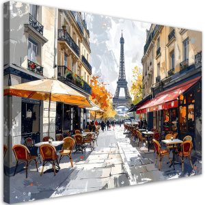 Obraz do salonu restauracji jadalni biura hotelu,Paryż kawiarenki 45×30 996634 Obraz do salonu restauracji jadalni biura hotelu,Paryż kawiarenki 45×30 996634
