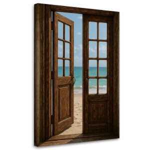 Obraz do salonu, Shabby Chic Widok Drzwi na plażę 60×90 779926 Obraz do salonu, Shabby Chic Widok Drzwi na plażę 60×90 779926