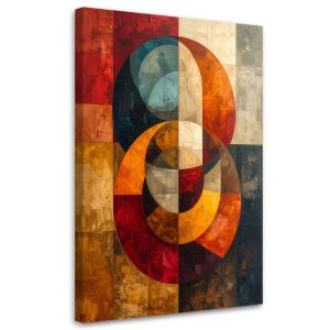 Obraz do salonu sypialni, Abstrakcyjna Sztuka Geometryczna 30×45 885070