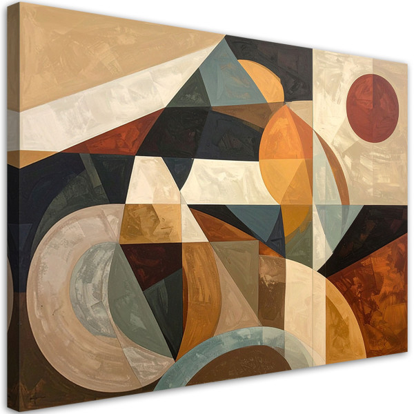 Obraz do salonu sypialni, Abstrakcyjna Sztuka Geometryczna 45x30 887941