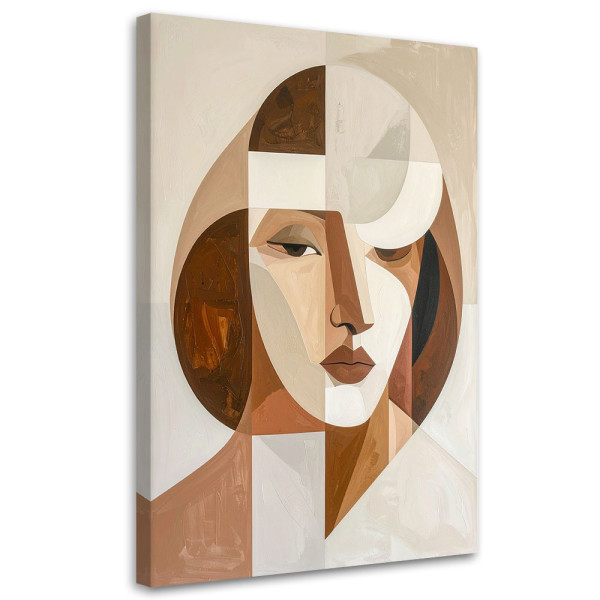 Obraz do salonu sypialni, Abstrakcyjna Sztuka Portret Kobiety 60x90 884844