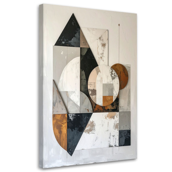 Obraz do salonu sypialni biura, Abstrakcja geometryczna 20x30 885945