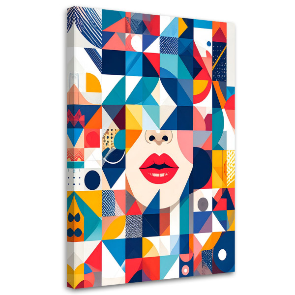 Obraz do salonu sypialni biura, Abstrakcja geometryczna Bauhaus 70x100 777338
