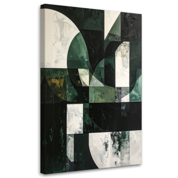 Obraz do salonu sypialni biura, Abstrakcja kształty geometryczne 80x120 887273
