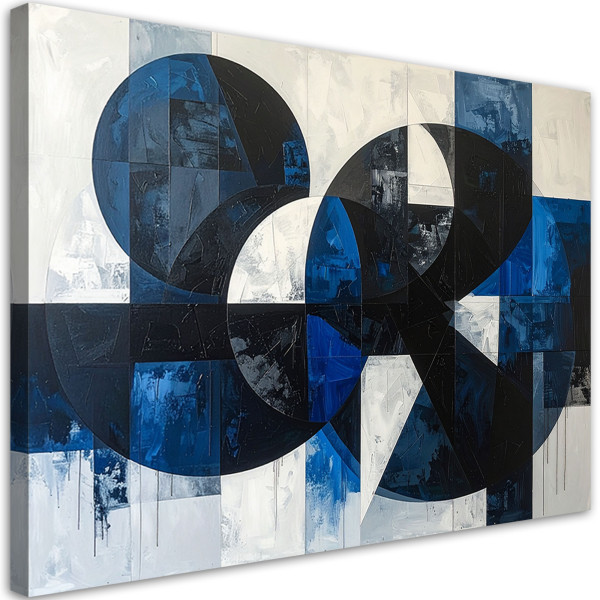 Obraz do salonu sypialni biura, Abstrakcja kształty geometryczne 90x60 889911