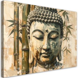 Obraz do salonu sypialni biura, Budda Zen Spa Bambus Orientalny 100×70 888111 Obraz do salonu sypialni biura, Budda Zen Spa Bambus Orientalny 100×70 888111