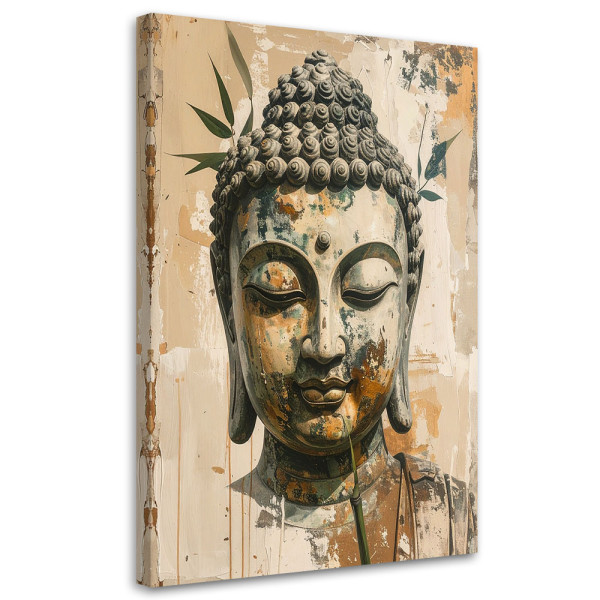 Obraz do salonu sypialni biura, Budda Zen Spa Bambus Orientalny 20x30 883005