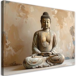 Obraz do salonu sypialni biura, Budda Zen Spa na beżowym tle 45×30 883353 Obraz do salonu sypialni biura, Budda Zen Spa na beżowym tle 45×30 883353