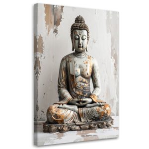 Obraz do salonu sypialni biura gabinetu, Budda Zen Spa na szarym tle 20×30 885548 Obraz do salonu sypialni biura gabinetu, Budda Zen Spa na szarym tle 20×30 885548
