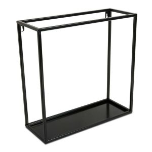 Półka wisząca czarna ścienna metal 40 cm LOFT 246922 Półka wisząca czarna ścienna metal 40 cm LOFT 246922