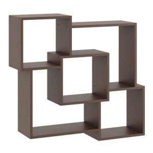 Półka wisząca, dekoracyjna, Hanna, 98x18x90 cm, wenge, mat | TYLETEGOTU 793310 Półka wisząca, dekoracyjna, Hanna, 98x18x90 cm, wenge, mat | TYLETEGOTU 793310