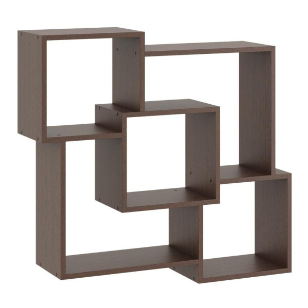 Półka wisząca, dekoracyjna, Hanna, 98x18x90 cm, wenge, mat | TYLETEGOTU 793310