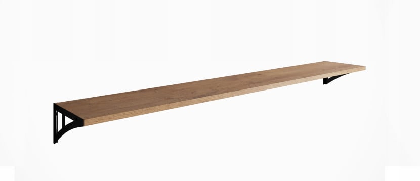 Półka wisząca JULIA 138 cm Dąb Lancelot metalowe 312787