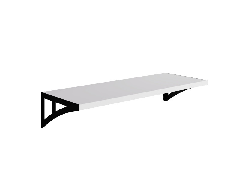 Półka Wisząca Julia 60 Cm Biała – Półka Ścienna Nowoczesna 834243