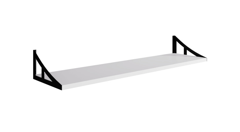 Półka Wisząca Julia 90 Cm Biała – Półka Ścienna Nowoczesna 822346