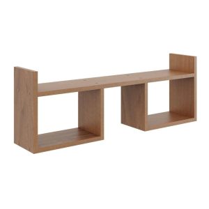 Półka wisząca, minimalistyczna, 90x18x32 cm, orzech, mat | TYLETEGOTU 797232 Półka wisząca, minimalistyczna, 90x18x32 cm, orzech, mat | TYLETEGOTU 797232