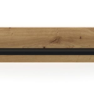 Półka wisząca NUKA G 100 cm dąb artisan czarny mat 239875 Półka wisząca NUKA G 100 cm dąb artisan czarny mat 239875