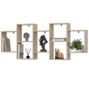 Półka Wisząca Regał na Ścianę do Pokoju Salonu Kuchni 160cm Dąb Sonoma 771579 Półka Wisząca Regał na Ścianę do Pokoju Salonu Kuchni 160cm Dąb Sonoma 771579