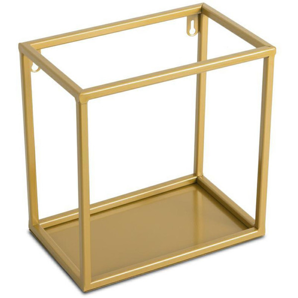 Półka wisząca ścienna metal złota 24 cm GLAMOUR 246931